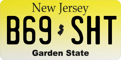 NJ license plate B69SHT
