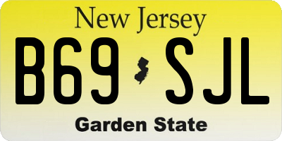 NJ license plate B69SJL