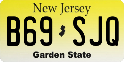 NJ license plate B69SJQ