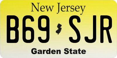 NJ license plate B69SJR