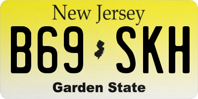 NJ license plate B69SKH