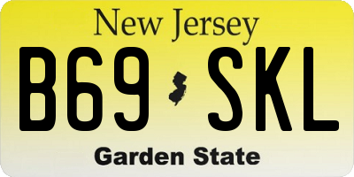 NJ license plate B69SKL