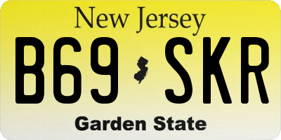 NJ license plate B69SKR