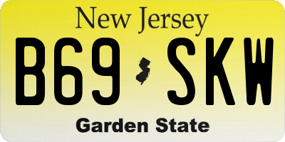 NJ license plate B69SKW