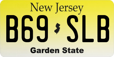 NJ license plate B69SLB