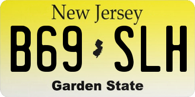 NJ license plate B69SLH