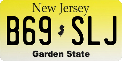 NJ license plate B69SLJ