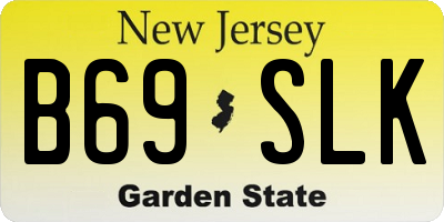 NJ license plate B69SLK