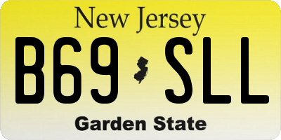 NJ license plate B69SLL