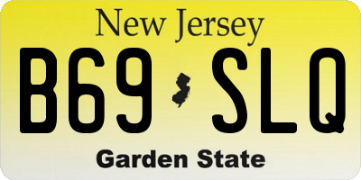 NJ license plate B69SLQ