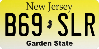 NJ license plate B69SLR