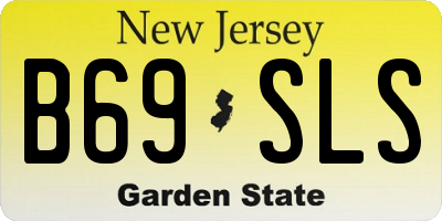 NJ license plate B69SLS