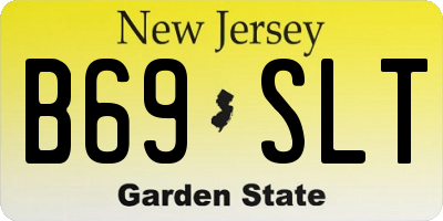 NJ license plate B69SLT