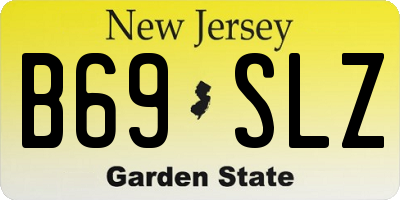 NJ license plate B69SLZ
