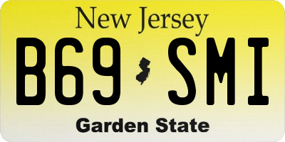NJ license plate B69SMI