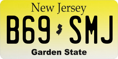 NJ license plate B69SMJ