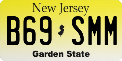 NJ license plate B69SMM
