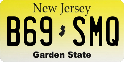 NJ license plate B69SMQ