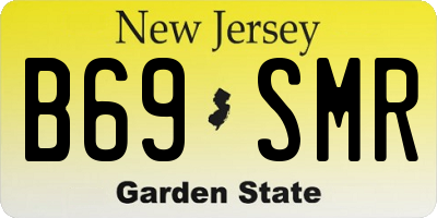 NJ license plate B69SMR