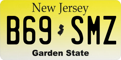 NJ license plate B69SMZ