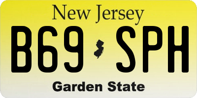 NJ license plate B69SPH