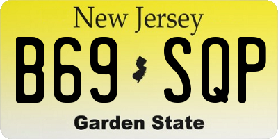 NJ license plate B69SQP