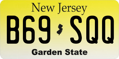 NJ license plate B69SQQ