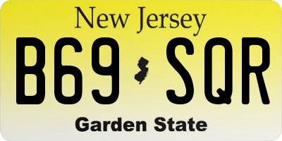 NJ license plate B69SQR