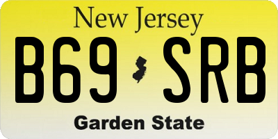 NJ license plate B69SRB
