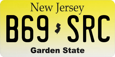 NJ license plate B69SRC