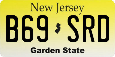 NJ license plate B69SRD