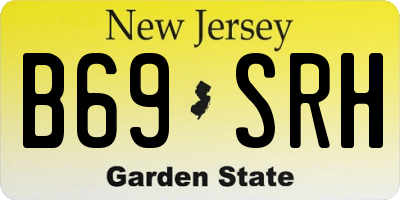 NJ license plate B69SRH