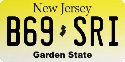 NJ license plate B69SRI