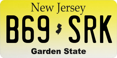 NJ license plate B69SRK