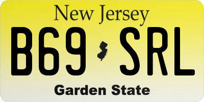 NJ license plate B69SRL