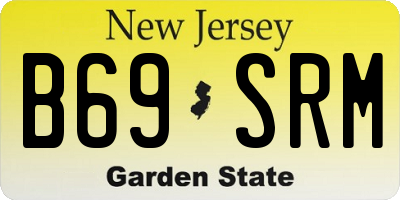 NJ license plate B69SRM