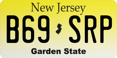 NJ license plate B69SRP
