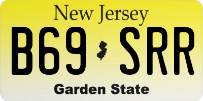 NJ license plate B69SRR
