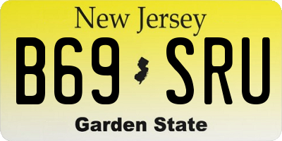 NJ license plate B69SRU