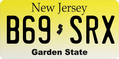 NJ license plate B69SRX