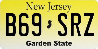NJ license plate B69SRZ