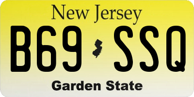 NJ license plate B69SSQ