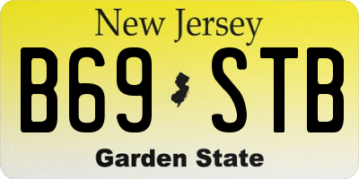 NJ license plate B69STB