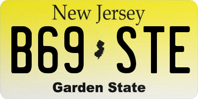 NJ license plate B69STE