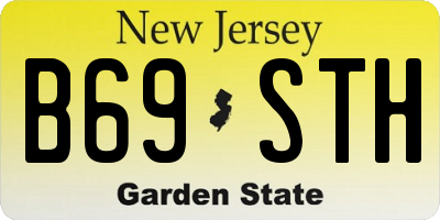 NJ license plate B69STH
