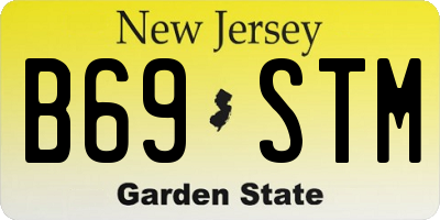 NJ license plate B69STM