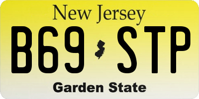 NJ license plate B69STP