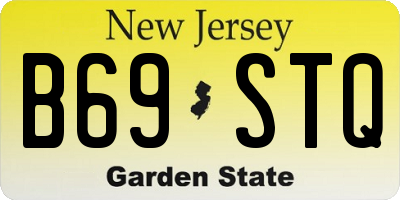 NJ license plate B69STQ