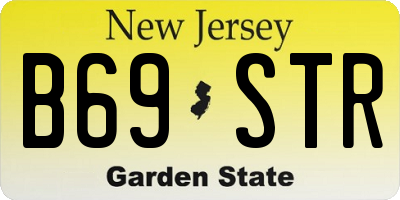NJ license plate B69STR