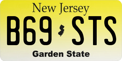 NJ license plate B69STS
